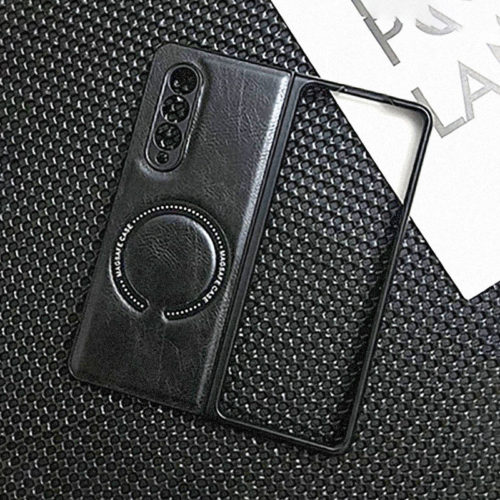 Кожен калъф с Magsafe за Samsung Galaxy Z Fold 5 черен