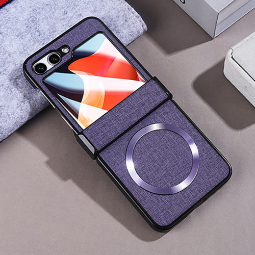 Магнитен калъф за Samsung Galaxy Z Flip 5 лилав