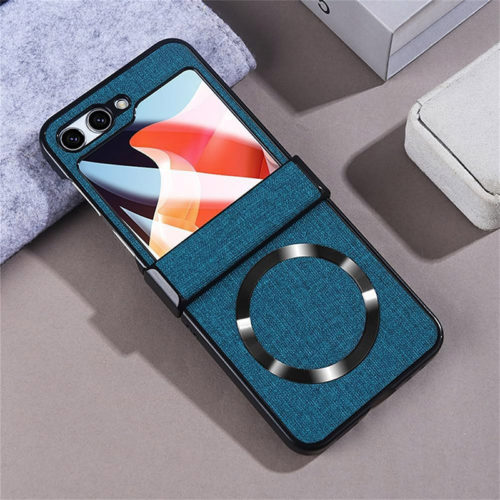 Магнитен калъф за Samsung Galaxy Z Flip 5 тъмно син