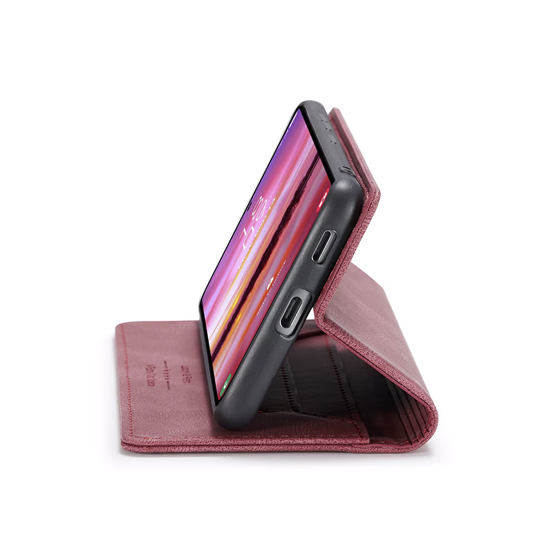 Оригинален кожен калъф за iPhone 17 Pro Max червен 7