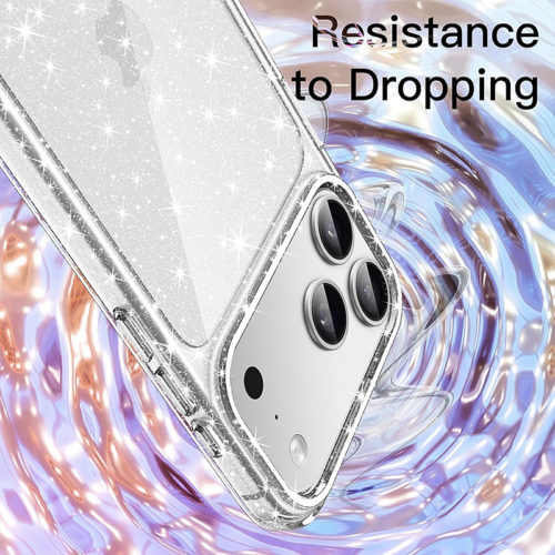 Прозрачен бляскав калъф за iPhone 17 Pro Max против вода