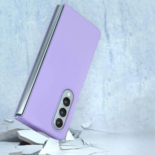 Силиконов калъф за Samsung Galaxy Z Fold 7 лилав удароустойчив