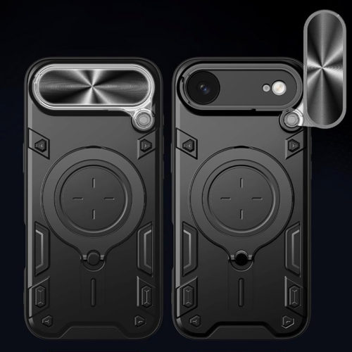 Удароустойчив калъф с пръстен за iPhone 17 Air защита на камерата