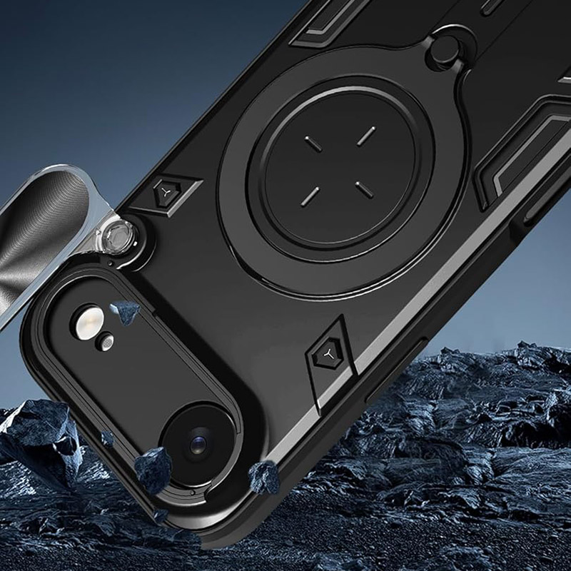 Удароустойчив калъф с пръстен за iPhone 17 Air противоударен