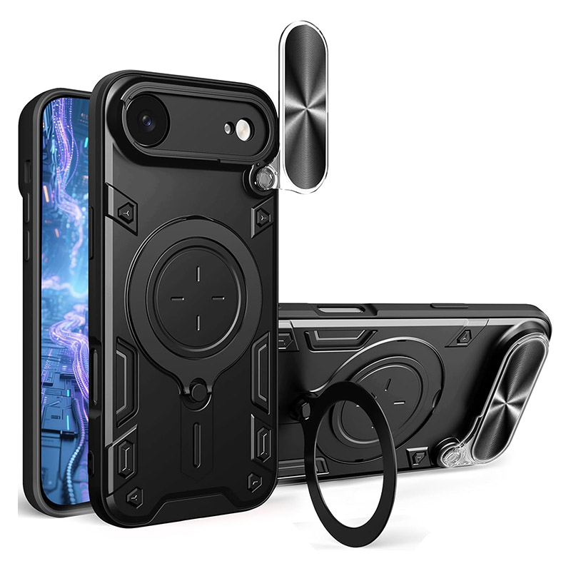 Удароустойчив калъф с пръстен за iPhone 17 Air