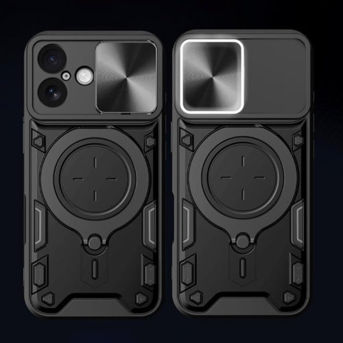 Удароустойчив калъф с пръстен за iPhone 17 защита на камерата