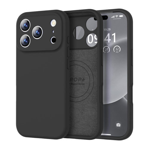 Качествен силиконов калъф за iPhone 17 Pro Max черен