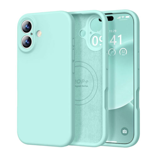 Качествен силиконов калъф за iPhone 17 тифани