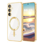 Луксозен калъф с Magsafe за Samsung Galaxy S25 Ultra златен