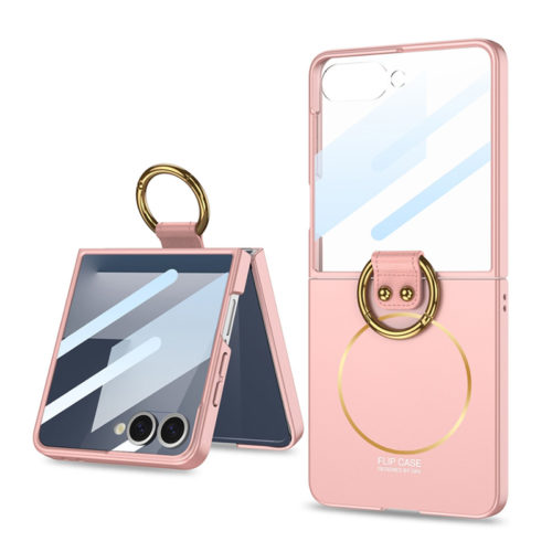 Оригинален калъф за Samsung Galaxy Z Flip 7 с Magsafe и пръстен розов