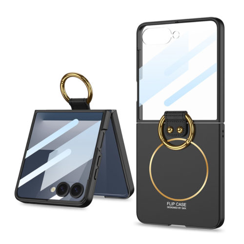 Оригинален калъф за Samsung Galaxy Z Flip 7 с Magsafe и пръстен черен