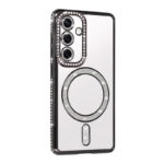 Луксозен калъф с кристали за Samsung Galaxy A07 черен