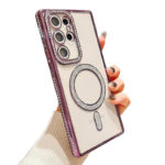 Луксозен калъф с кристали за Samsung Galaxy S25 Ultra лилав