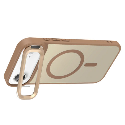 Луксозен калъф със защита на камерата за iPhone 17 Air поставка