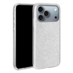 Оригинален калъф с кристали за iPhone 17 Pro Max сребърен