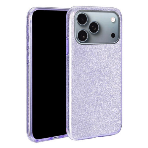 Оригинален калъф с кристали за iPhone 17 Pro лилав