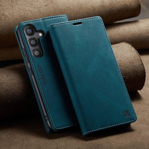 Оригинален кожен калъф за Samsung Galaxy A17 син 28