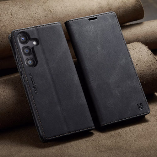 Оригинален кожен калъф за Samsung Galaxy A17 черен 19