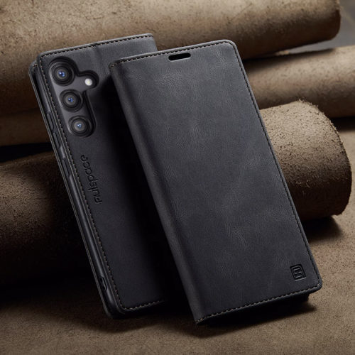 Оригинален кожен калъф за Samsung Galaxy A17 черен 20