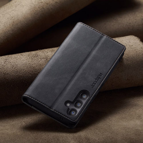 Оригинален кожен калъф за Samsung Galaxy A17 черен 27