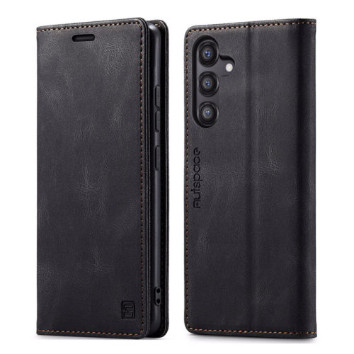 Оригинален кожен калъф за Samsung Galaxy A17 черен