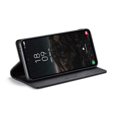 Оригинален кожен калъф за Samsung Galaxy A17 черен 9