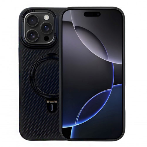 Премиум карбонов калъф за iPhone 14 черен