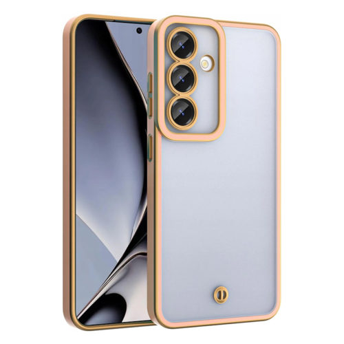 Прозрачен калъф със златна рамка за Samsung Galaxy A56