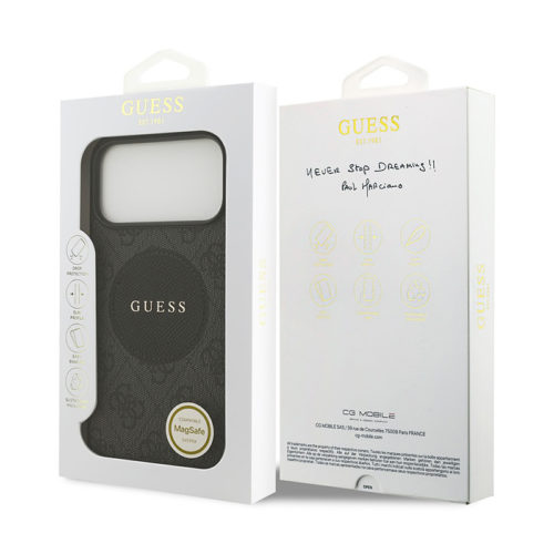 Калъф GUESS с Magsafe за iPhone 17 Pro Max черен кутия