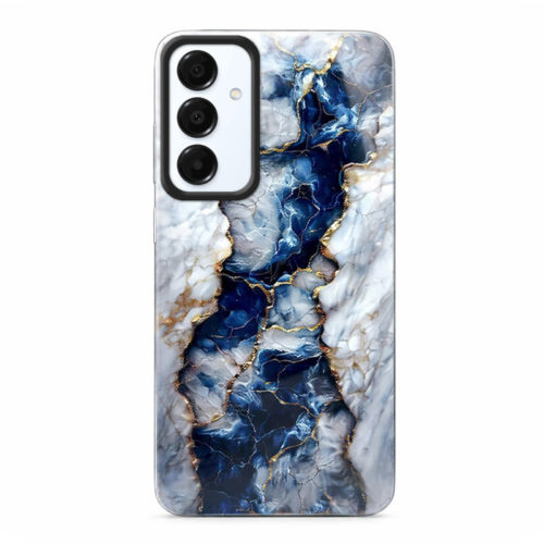 Калъф с шарка мрамор за Samsung Galaxy A54 бял и син