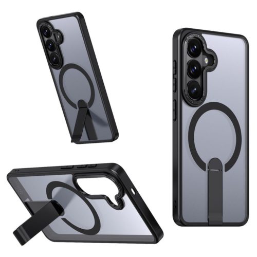 Луксозен калъф със стойка за Samsung Galaxy S26 Plus черен