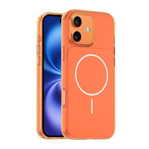 Марков калъф с Magsafe за iPhone 13 Pro Max оранжев