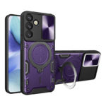 Удароустойчив калъф с пръстен за Samsung Galaxy S26 лилав