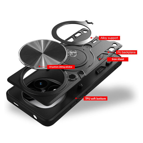 Удароустойчив калъф с пръстен за Xiaomi Redmi Note 15 Pro устройство