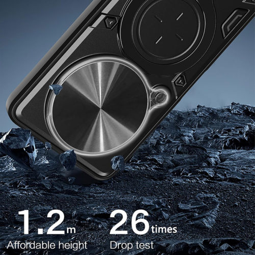 Удароустойчив калъф с пръстен за Xiaomi Redmi Note 15 противоударен