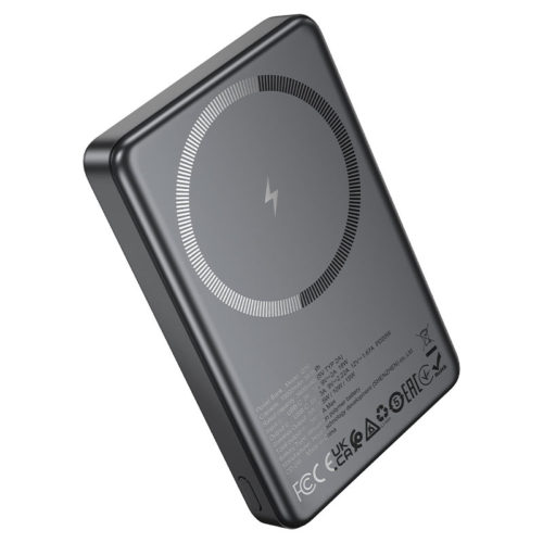 Алуминиева външна батерия 10000mAh безжично зареждане