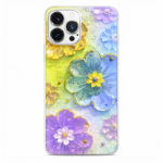 Калъф с цветя и камъни за iPhone 16 Pro шарен
