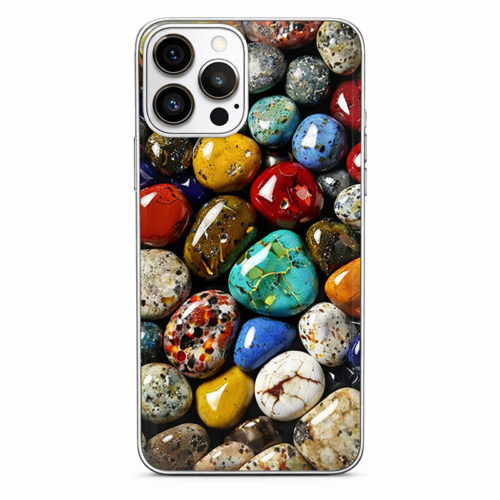 Калъф с шарка камъни за iPhone 16 Pro Max