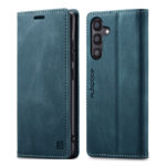 Оригинален кожен калъф за Samsung Galaxy A57 син