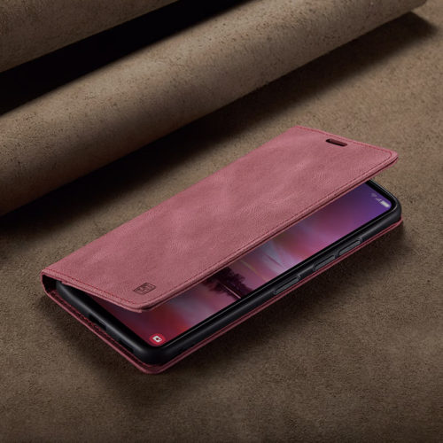 Оригинален кожен калъф за Xiaomi Redmi Note 13 червен 24