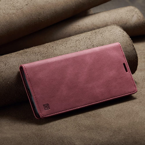 Оригинален кожен калъф за Xiaomi Redmi Note 13 червен 56