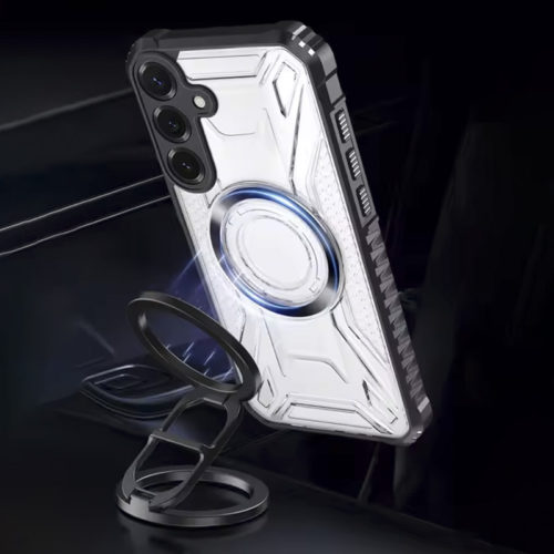 Удароустойчив прозрачен калъф за Samsung Galaxy S26 магнитно закрепване