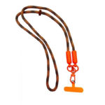 Шарено оранжева връзка за телефон