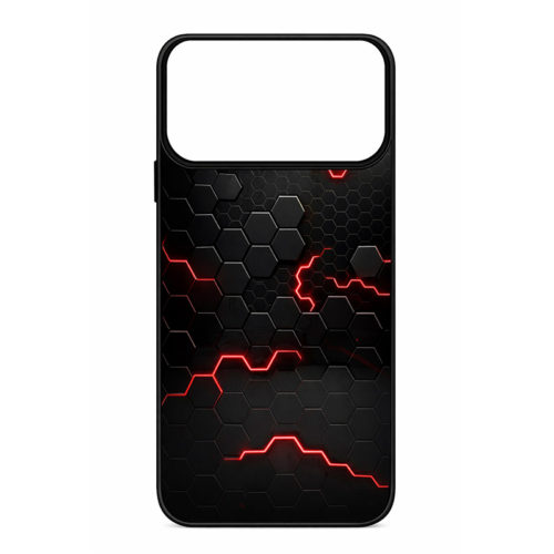 Калъф с шарка мрежа за iPhone 17 Pro червен