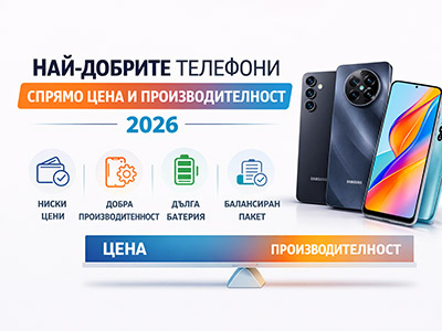 Най-добрите телефони спрямо цена и производителност