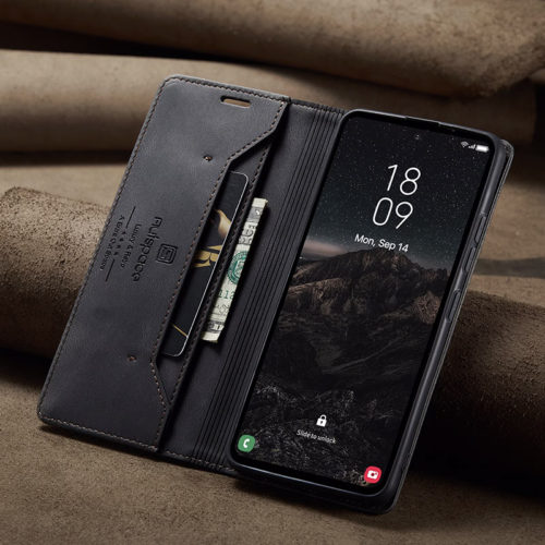 Оригинален кожен калъф за Samsung Galaxy S26 Ultra черен 22