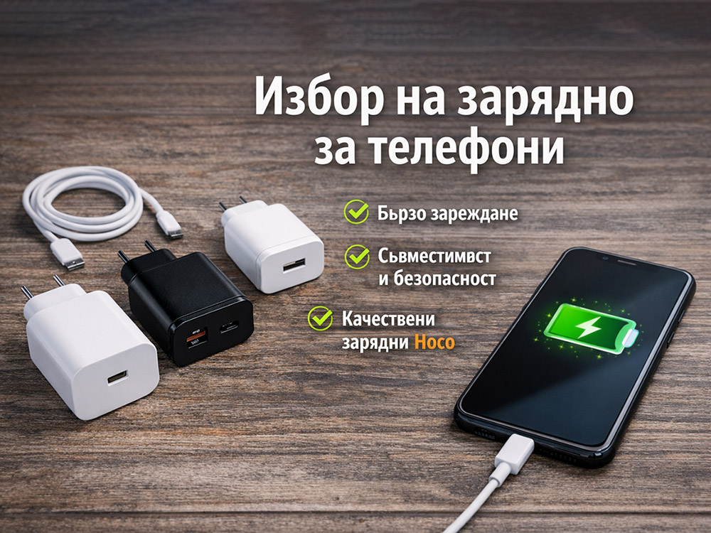 Избор на зарядно за телефони