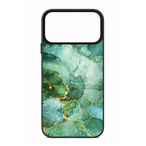 Калъф с шарка мрамор за iPhone 17 Pro зелен