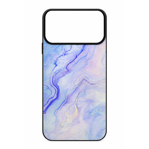 Калъф с шарка мрамор за iPhone 17 Pro небесно син