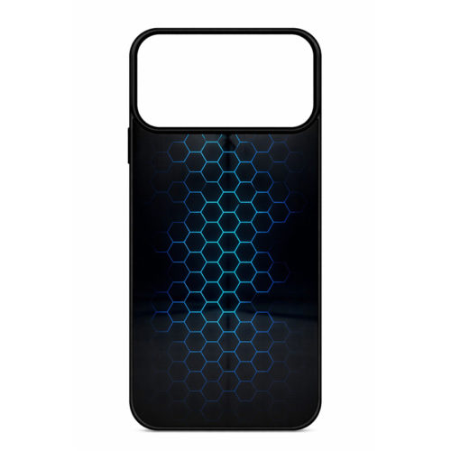 Калъф с шарка мрежа за iPhone 17 Pro Max син